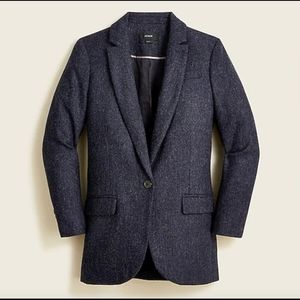 J. Crew Alfie blazer in navy English wool herringbone Sz 14